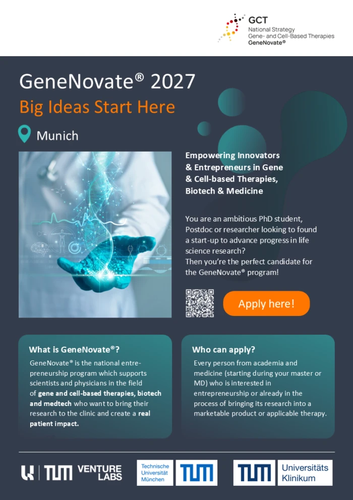 Gene Novate Flyer Munich